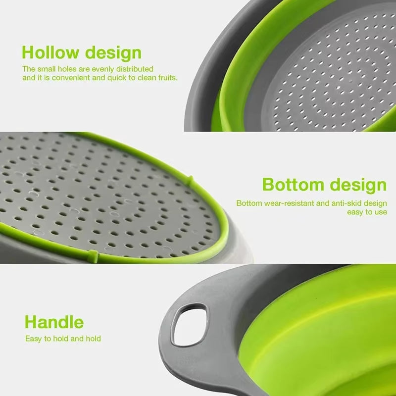 Folding Silicone Colander