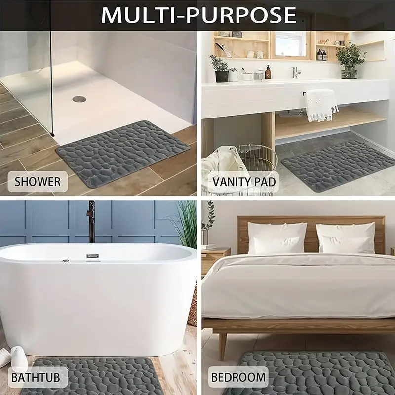 3D Non-Slip Quick-Dry Bath Mat