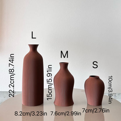 Elegant 3-Piece Decorative Vase Set