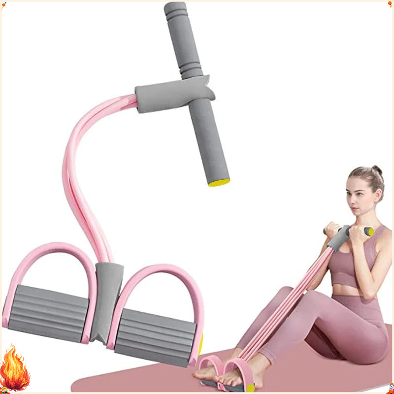 4-Tube Resistance Band with Pedals