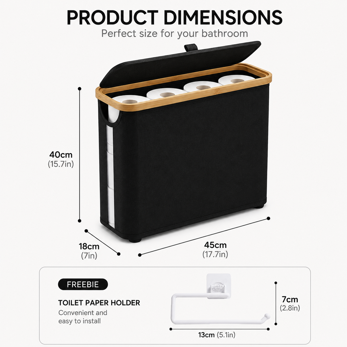 Elegant Toilet Roll Organizer