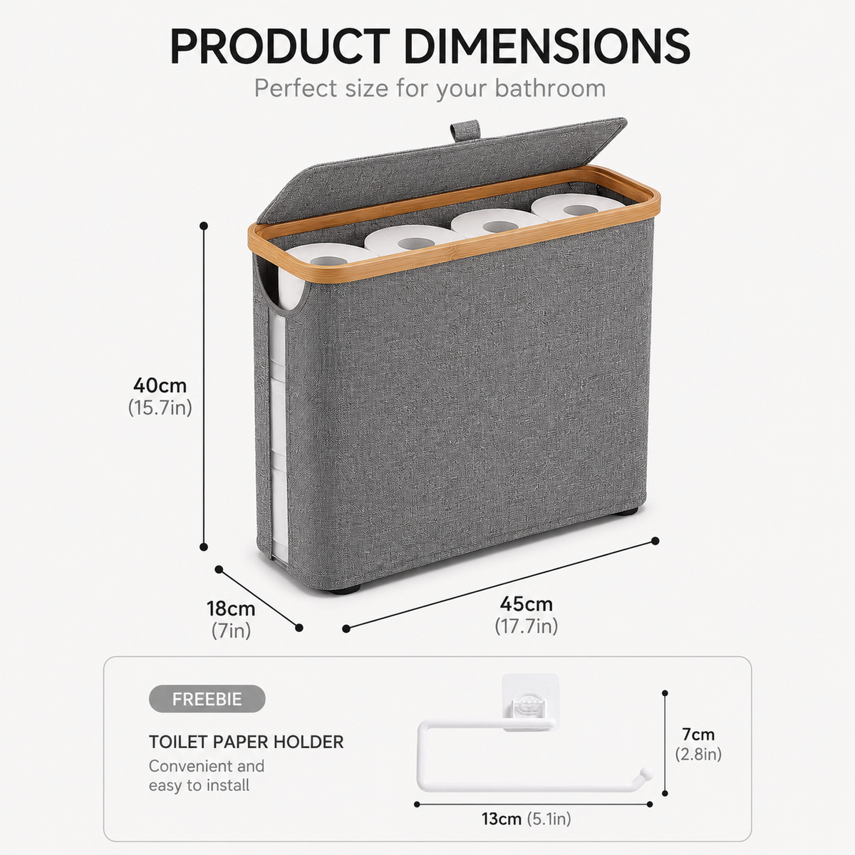 Elegant Toilet Roll Organizer