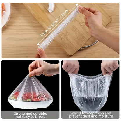 100pcs Disposable Food Bowl Covers