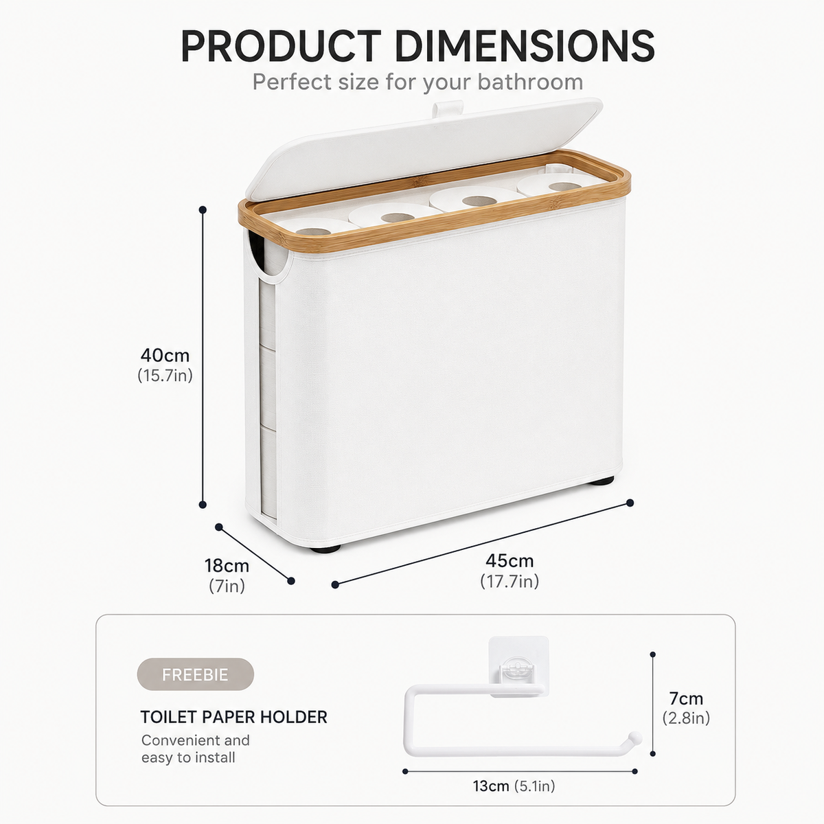 Elegant Toilet Roll Organizer