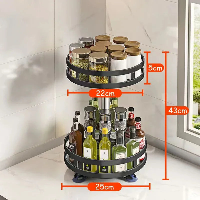 Rotating Spice Storage Rack