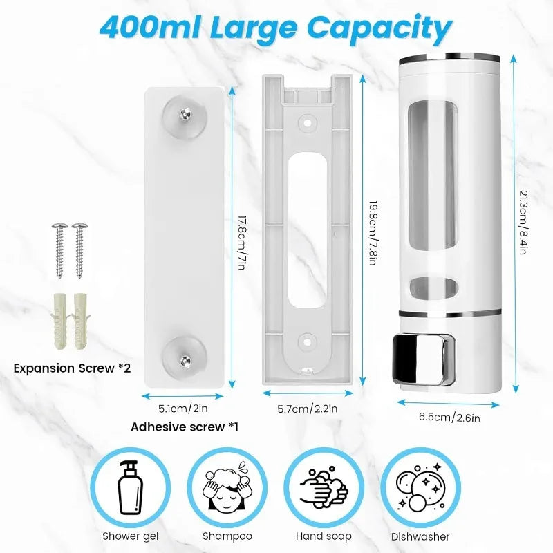400ml Wall-Mounted Soap Dispenser