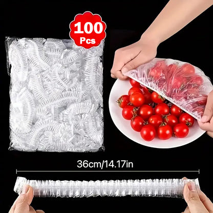 100pcs Disposable Food Bowl Covers