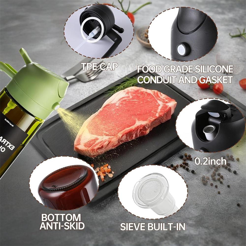470ML 2-in-1 Oil Sprayer & Dispenser