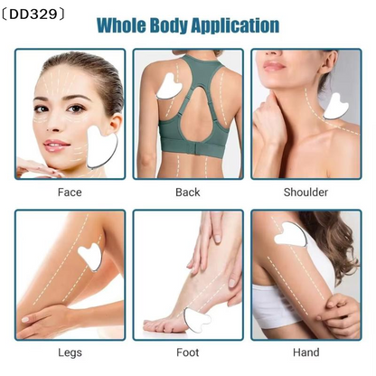Stainless Steel Heart Gua Sha