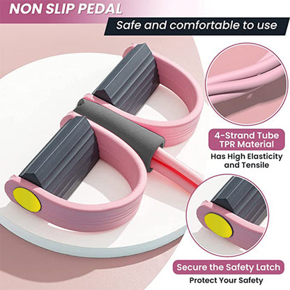 4-Tube Resistance Band with Pedals