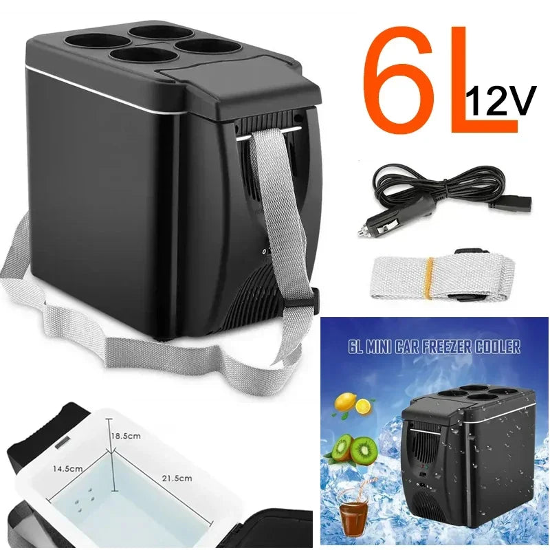 6L Portable Car Mini Fridge