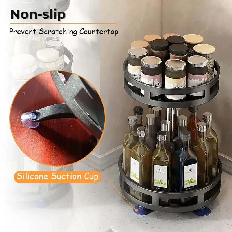 Rotating Spice Storage Rack
