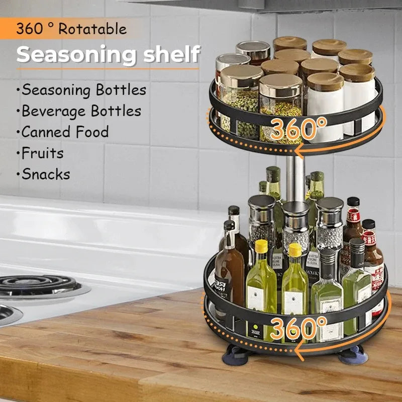 Rotating Spice Storage Rack