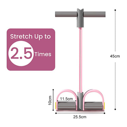 4-Tube Resistance Band with Pedals