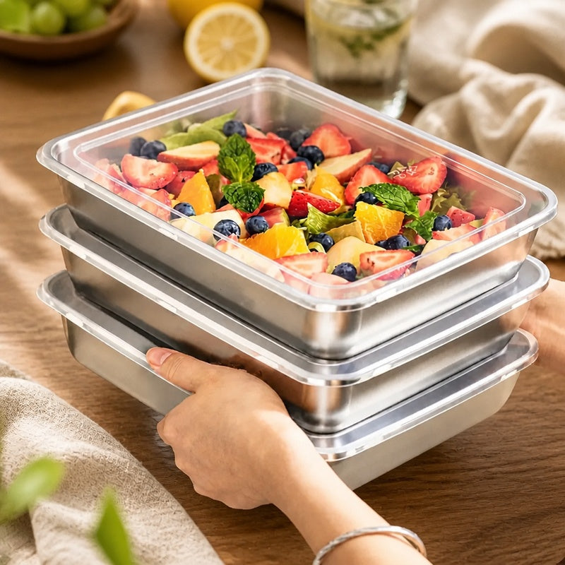 FoodSafe™ 3-Piece Steel Storage Set