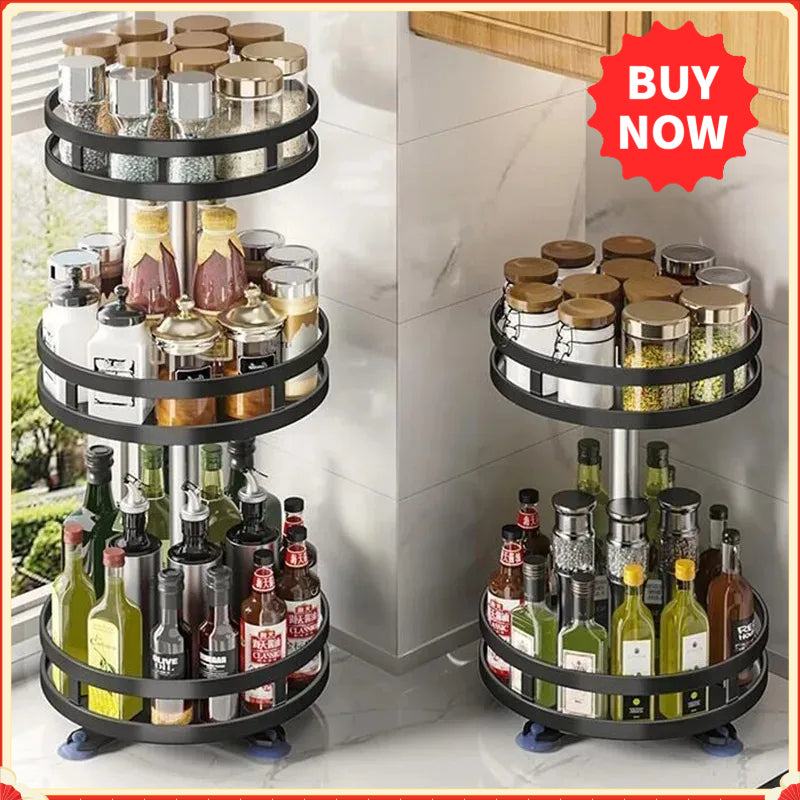 Rotating Spice Storage Rack