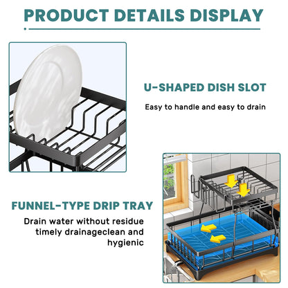 2-Tier Large Dish Drying Rack