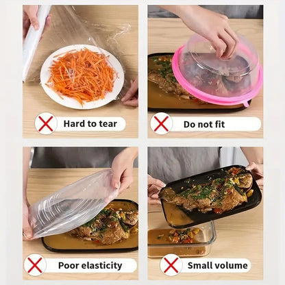 100pcs Disposable Food Bowl Covers