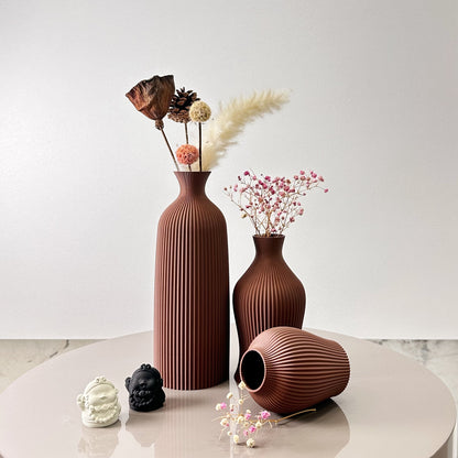 Elegant 3-Piece Decorative Vase Set
