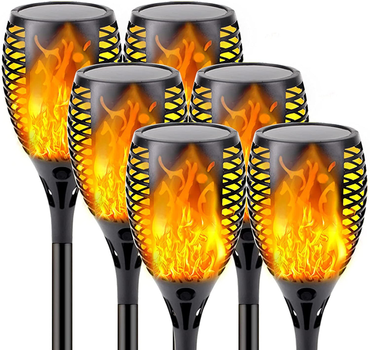 12LED Solar Flame Torch Lights